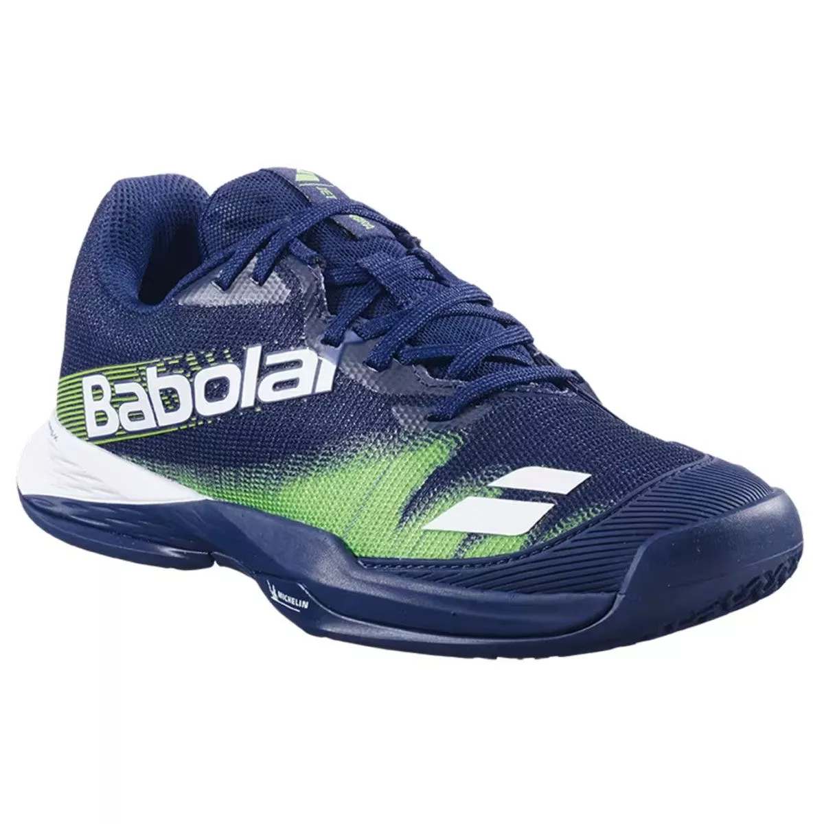 Babolat Jet Premura 2 Junior Padel Schoenen Donkerblauw / Flitsgroen
