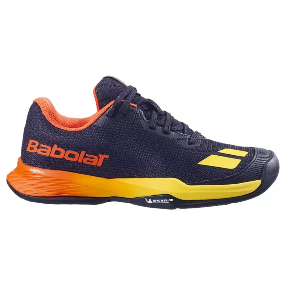 Chaussures Babolat Jet Mach 3 Junior AC Noir / Sunset
