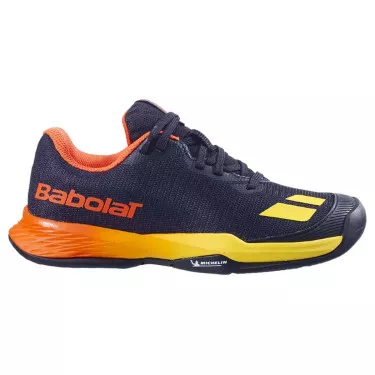 Chaussures Babolat Jet Mach 3 Junior AC Noir / Sunset