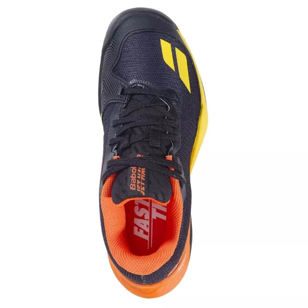 Chaussures Babolat Jet Mach 3 Junior AC Noir / Sunset