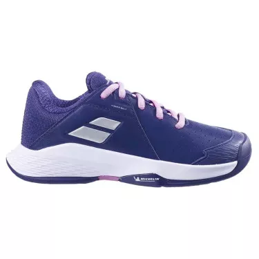 Chaussures Babolat Propulse Junior 3 AC Fille Violet / Argent