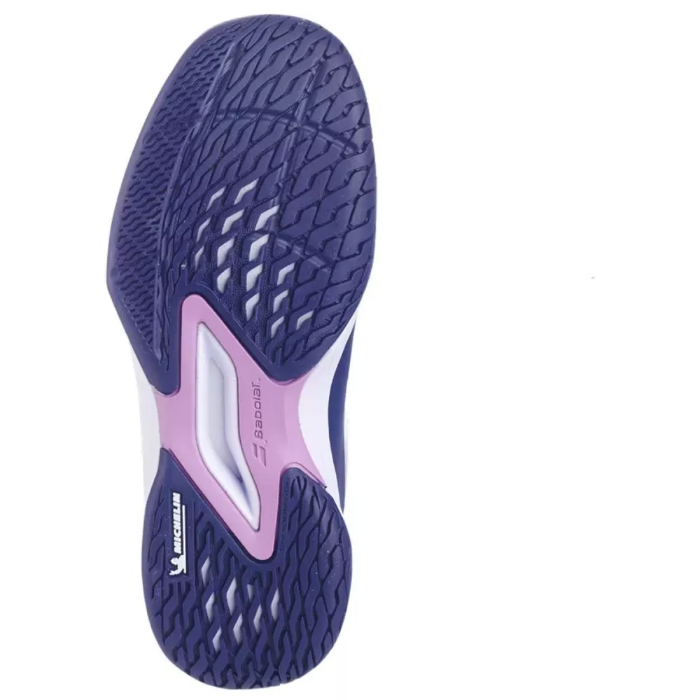 Chaussures Babolat Propulse Junior 3 AC Fille Violet / Argent