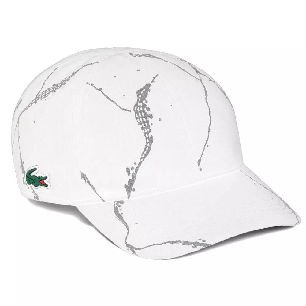 Casquette Lacoste Tennis Réfléchissante Blanc