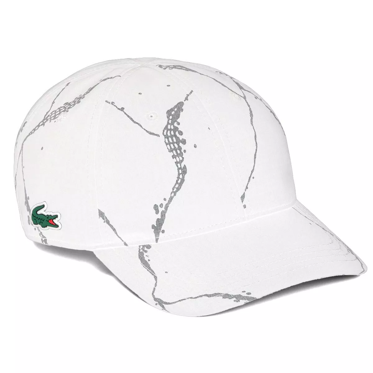 Casquette Lacoste Tennis Réfléchissante Blanc