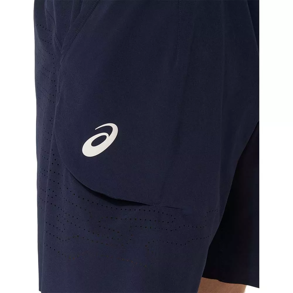 Asics Match Laser Cut Short Marineblauw
