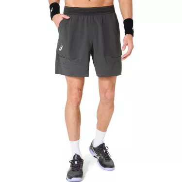 Asics Match Laser Cut Tennisshort Grijs