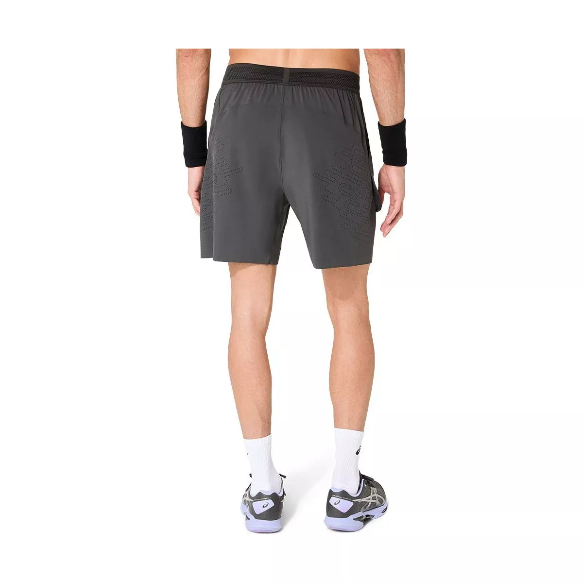 Asics Match Laser Cut Tennisshort Grijs
