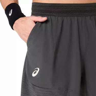 Asics Match Laser Cut Tennisshort Grijs