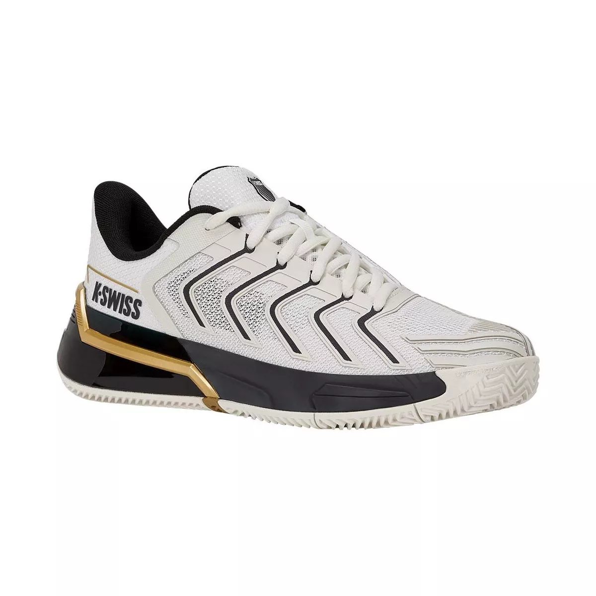 K-Swiss Ultrashot 4 Clay Schoenen Wit / Zwart / Goud