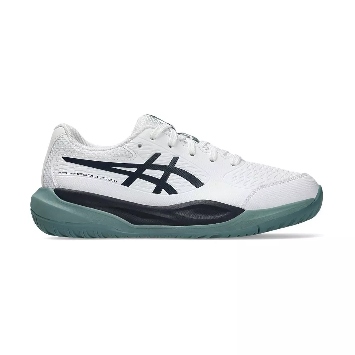 Chaussures Asics Gel Resolution X GS Junior Blanc / Bleu nuit