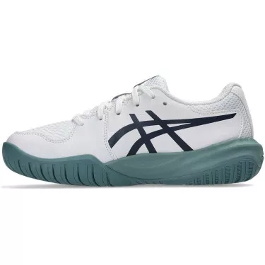 Chaussures Asics Gel Resolution X GS Junior Blanc / Bleu nuit