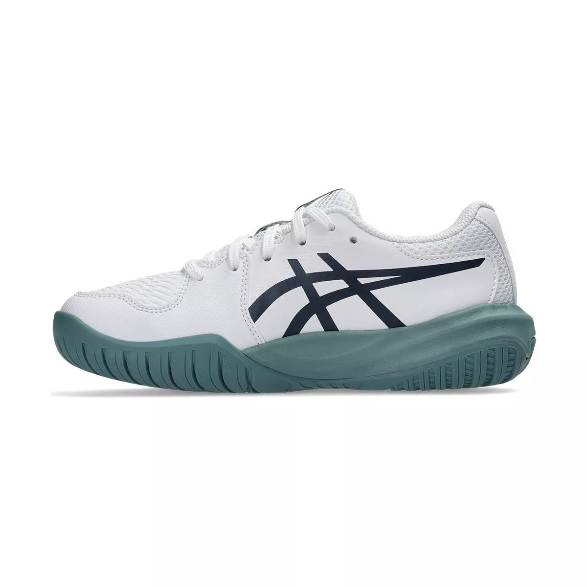 Chaussures Asics Gel Resolution X GS Junior Blanc / Bleu nuit