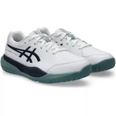 Chaussures Asics Gel Resolution X GS Junior Blanc / Bleu nuit
