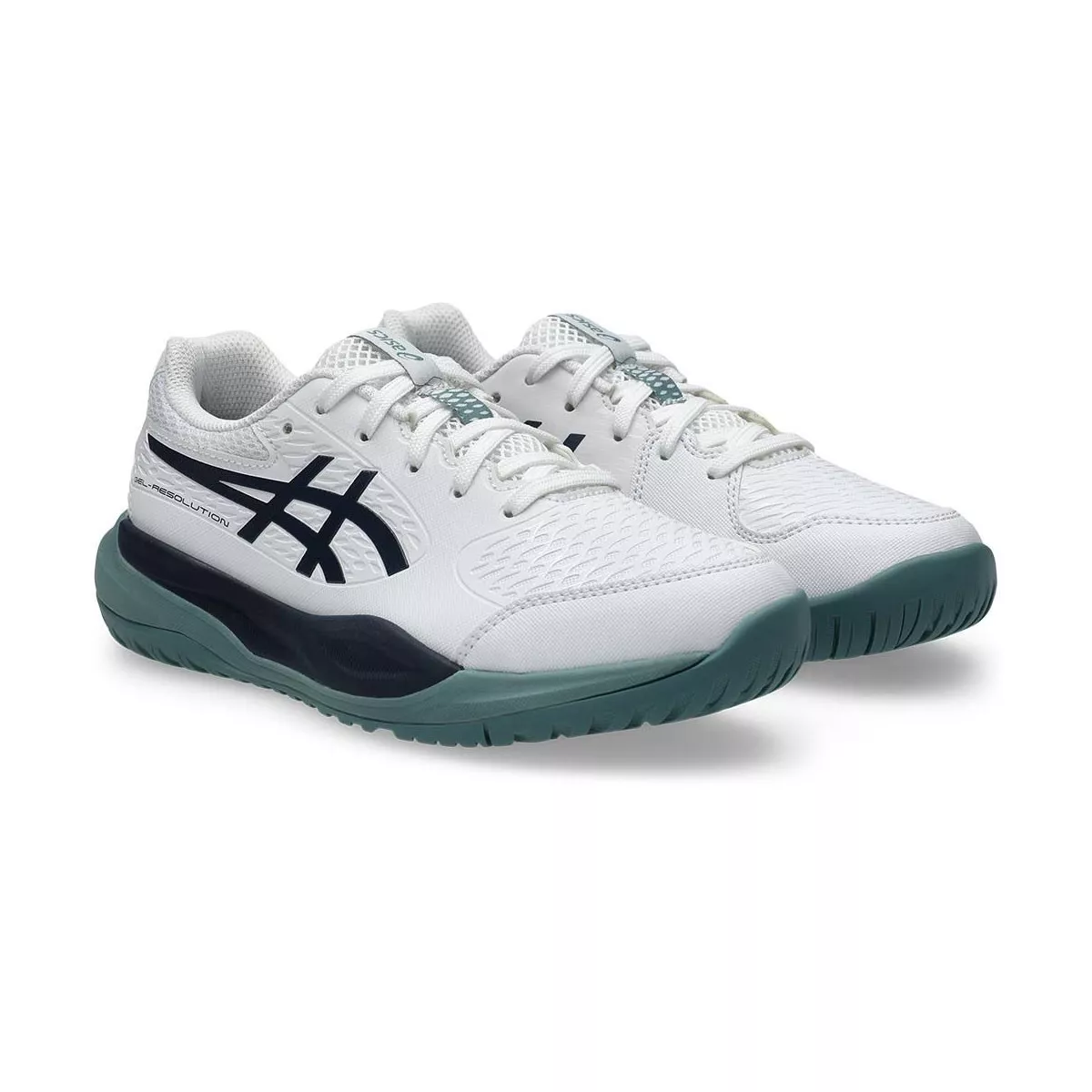 Chaussures Asics Gel Resolution X GS Junior Blanc / Bleu nuit