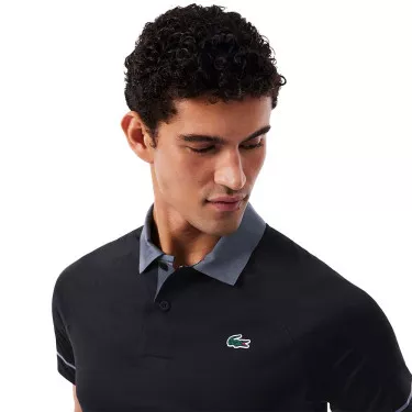Polo Lacoste Tennis Novak Djokovic On Court Noir / Gris