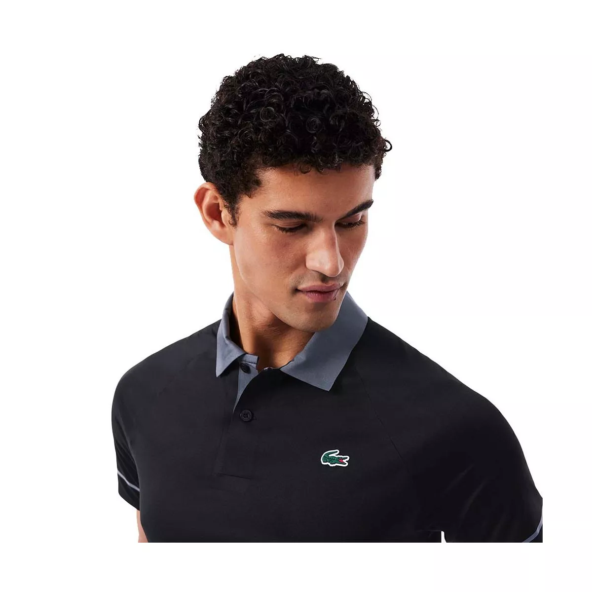 Polo Lacoste Tennis Novak Djokovic On Court Noir / Gris