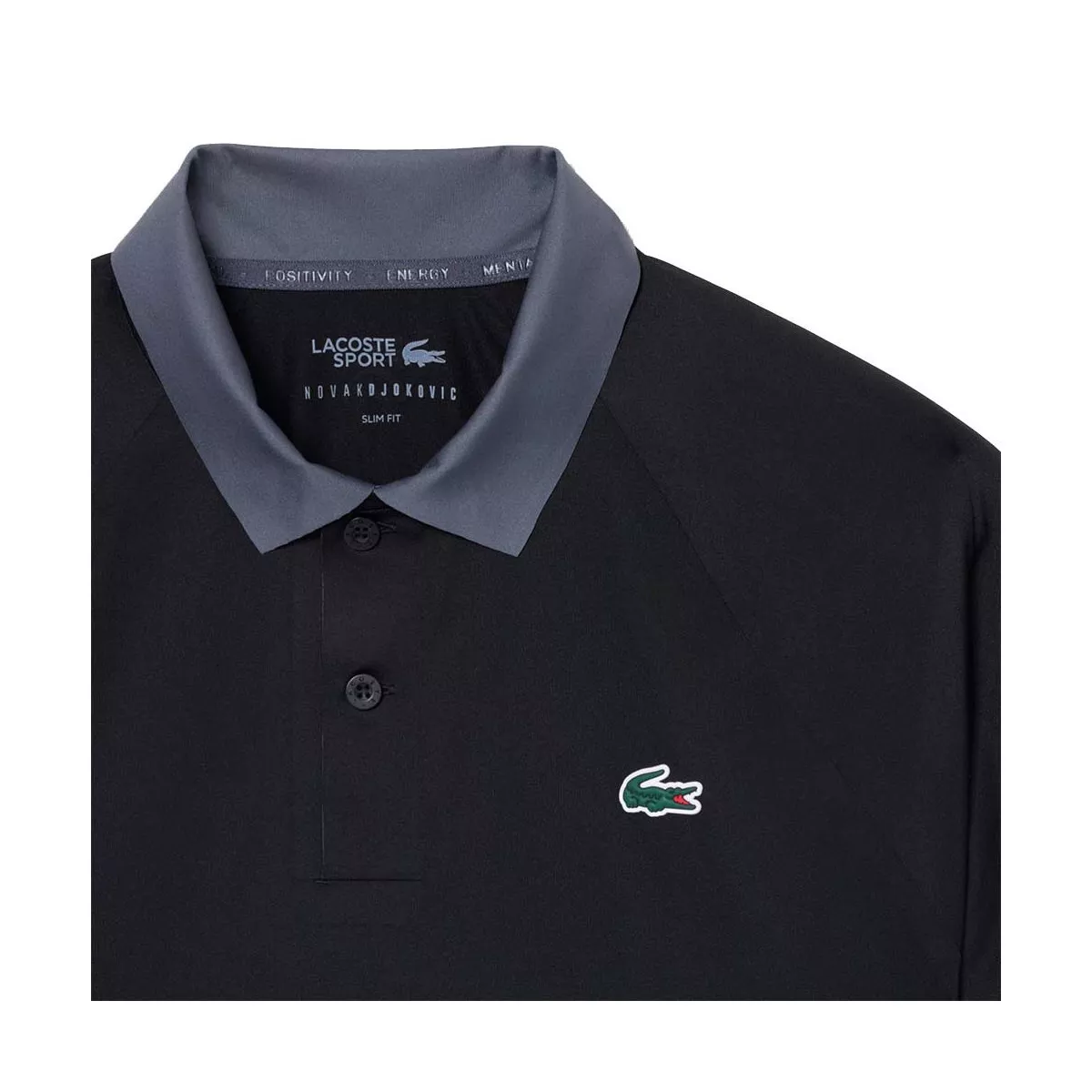 Polo Lacoste Tennis Novak Djokovic On Court Noir / Gris