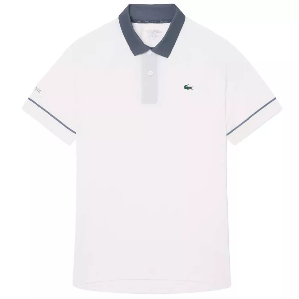 Polo Lacoste Tennis Novak Djokovic On Court Blanc / Gris