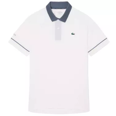 Polo Lacoste Tennis Novak Djokovic On Court Blanc / Gris