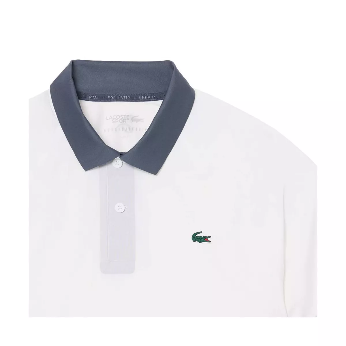 Polo Lacoste Tennis Novak Djokovic On Court Blanc / Gris