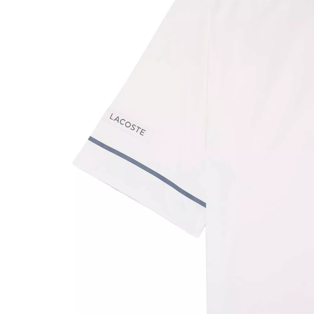 Polo Lacoste Tennis Novak Djokovic On Court Blanc / Gris