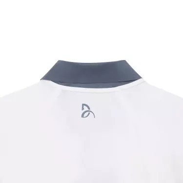 Polo Lacoste Tennis Novak Djokovic On Court Blanc / Gris