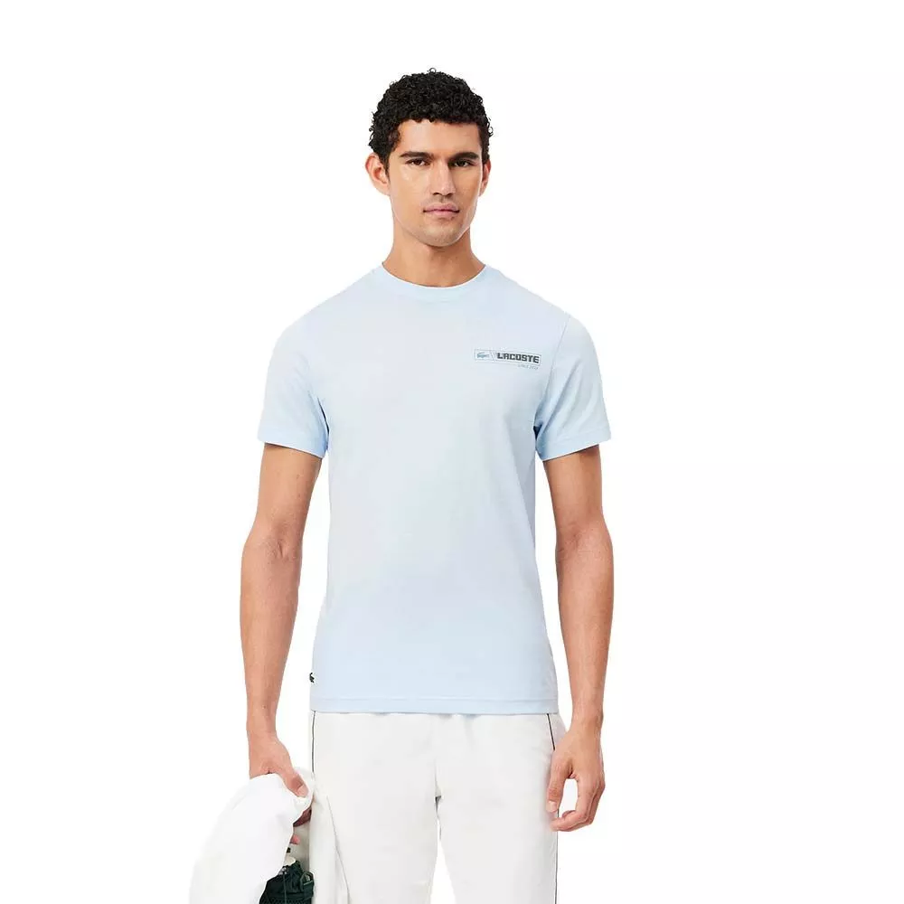 T-Shirt Lacoste Sport Ultra Dry Imprimé Bleu clair / Bleu