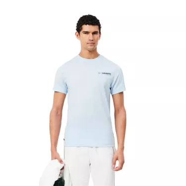 T-Shirt Lacoste Sport Ultra Dry Imprimé Bleu clair / Bleu