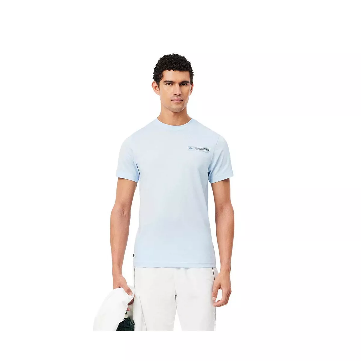 T-Shirt Lacoste Sport Ultra Dry Imprimé Bleu clair / Bleu