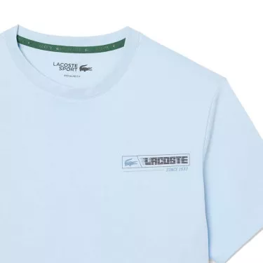 T-Shirt Lacoste Sport Ultra Dry Imprimé Bleu clair / Bleu
