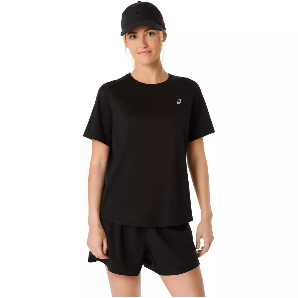 Asics Core SS T-Shirt Dames Zwart