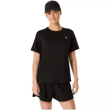 Asics Core SS T-Shirt Dames Zwart