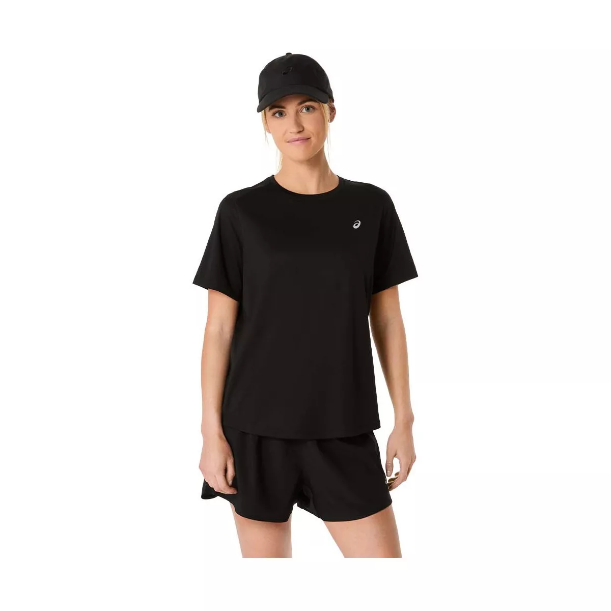 Asics Core SS T-Shirt Dames Zwart