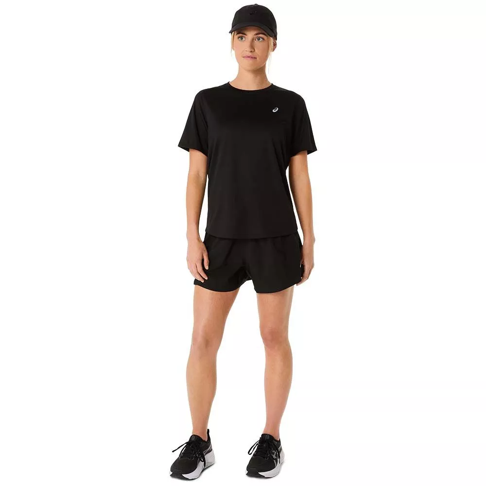 Asics Core SS T-Shirt Dames Zwart