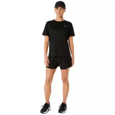 Asics Core SS T-Shirt Dames Zwart