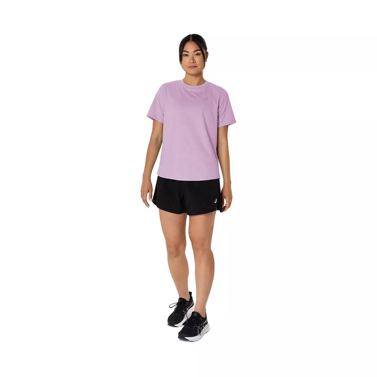 Asics Core SS T-Shirt Dames Roze
