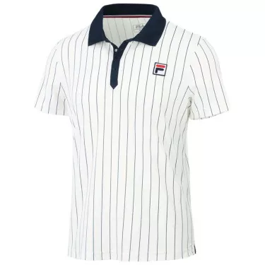 Polo Fila Stripes Bjorn Blanc
