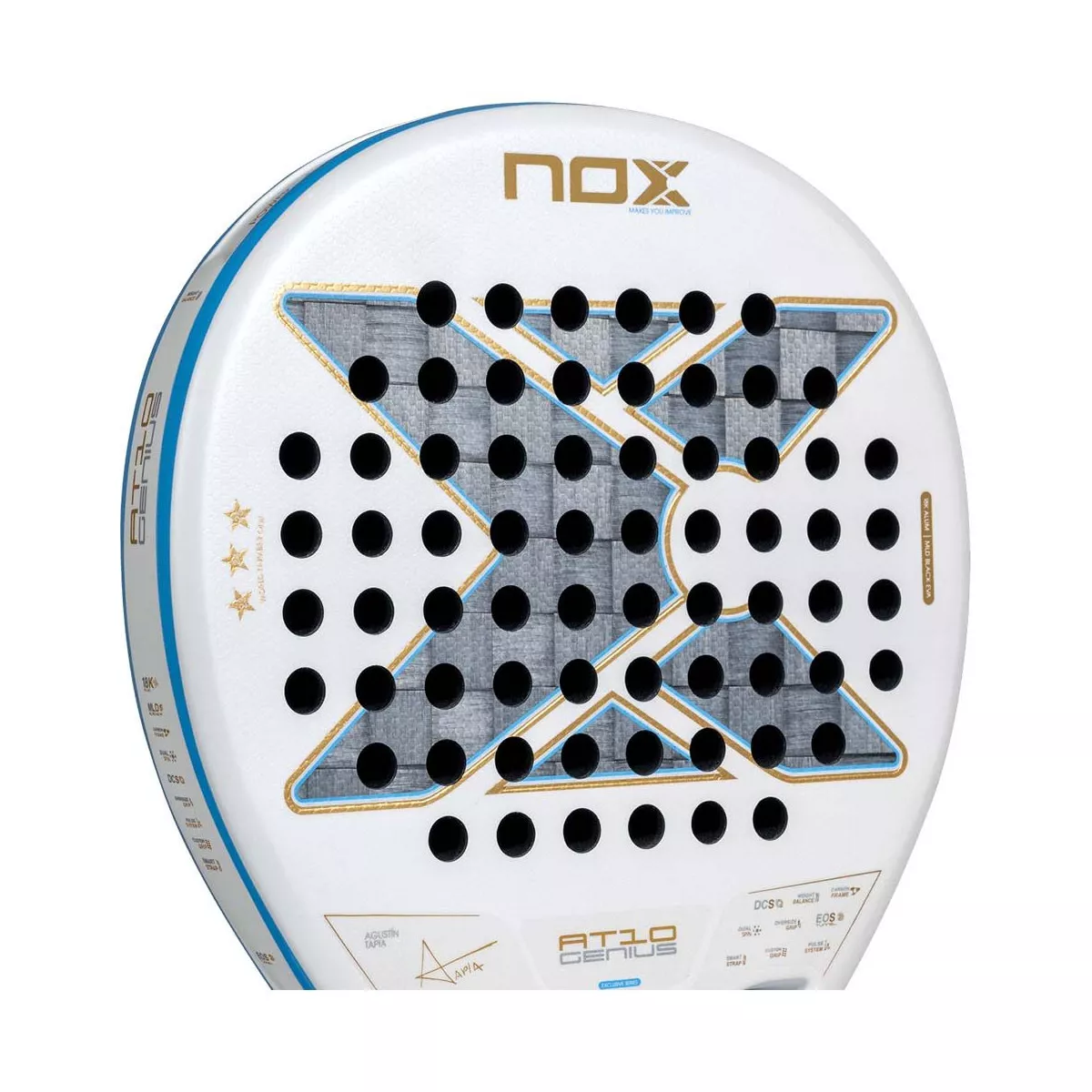 Nox AT10 Genius 18K Alum Buenos Aires 2026 Padelracket