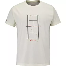 T-Shirt Babolat Exercise Message Crème