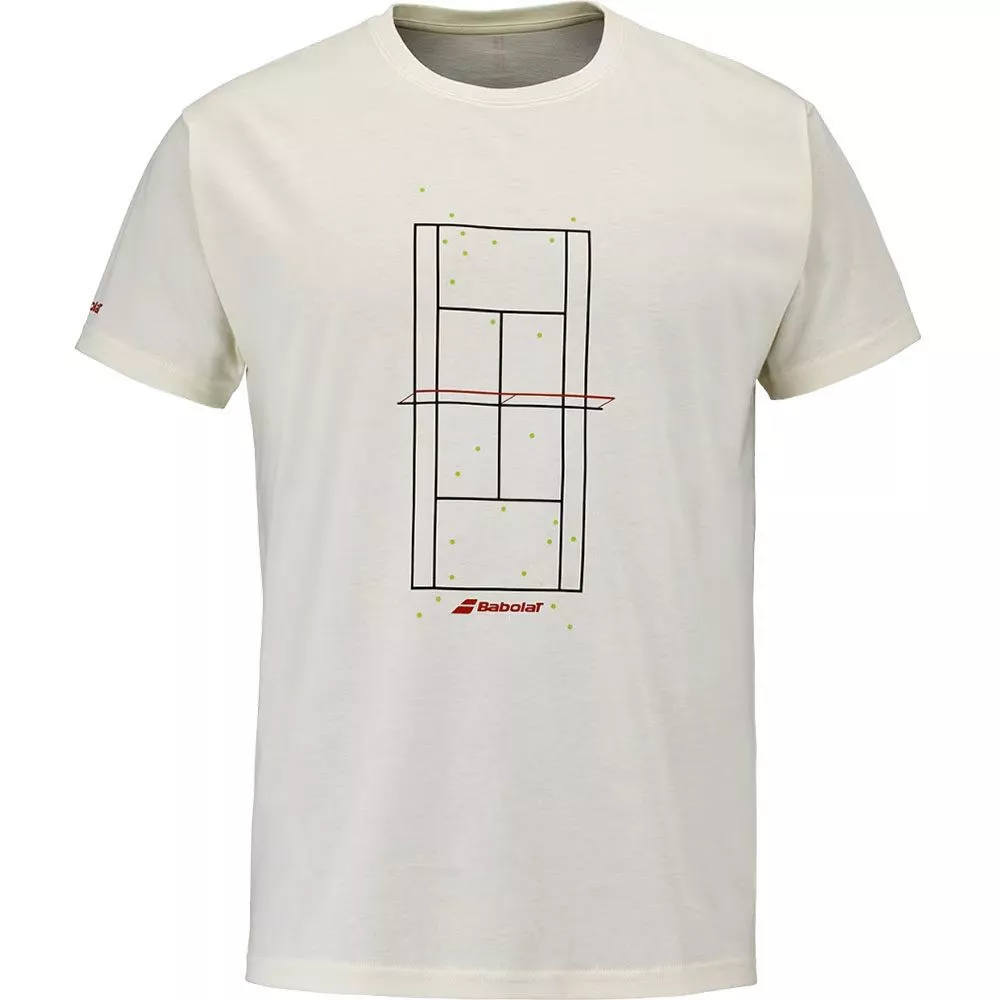 T-Shirt Babolat Exercise Message Crème