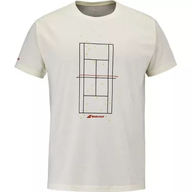 T-Shirt Babolat Exercise Message Crème