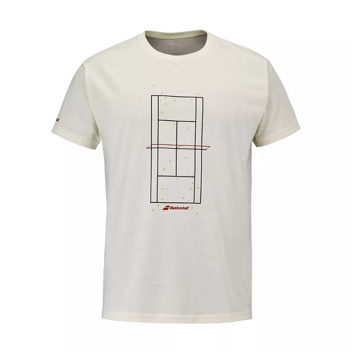 T-Shirt Babolat Exercise Message Crème