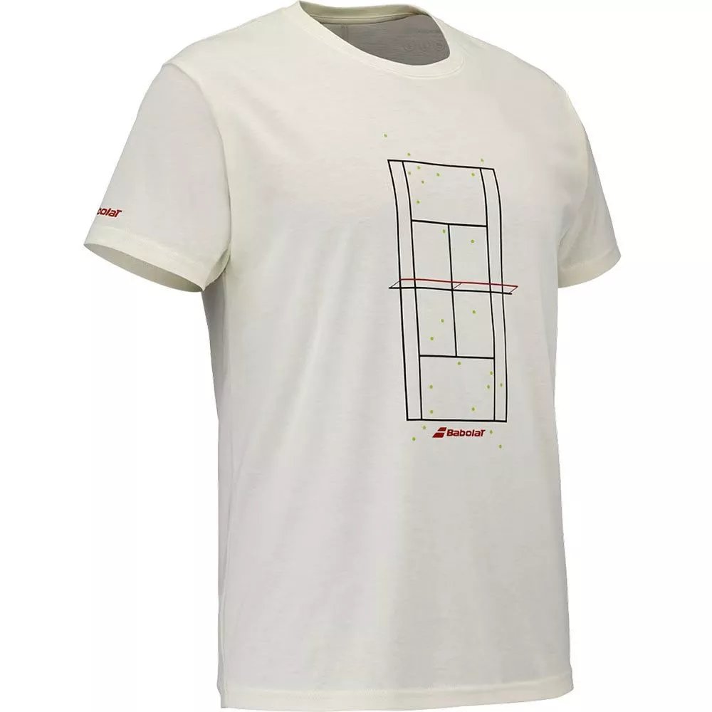 T-Shirt Babolat Exercise Message Crème