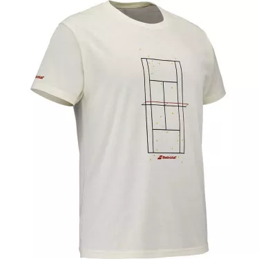 T-Shirt Babolat Exercise Message Crème