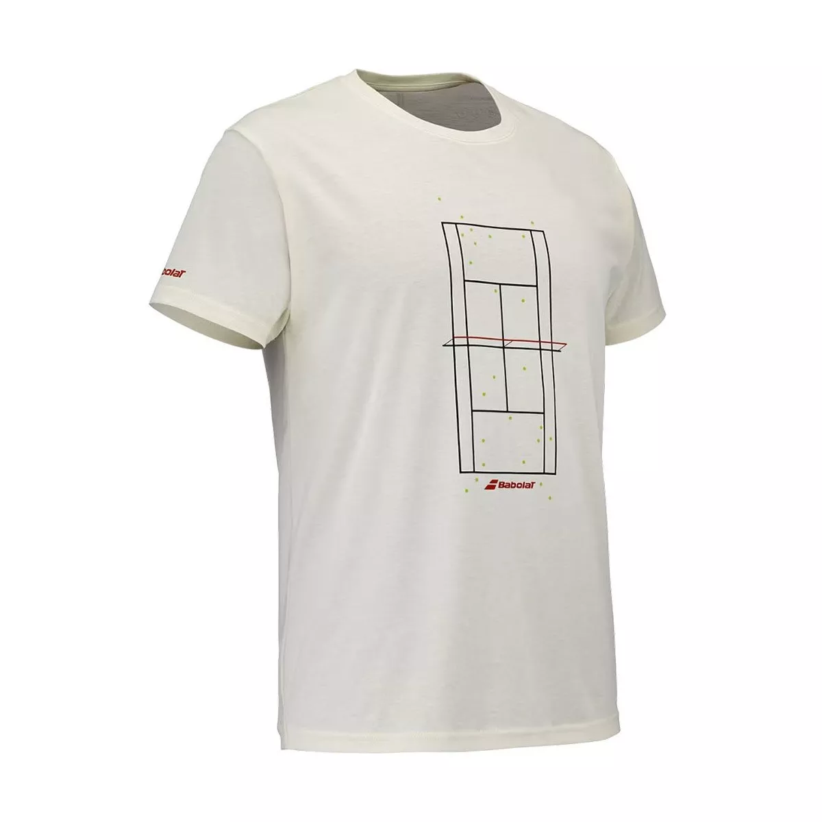 T-Shirt Babolat Exercise Message Crème