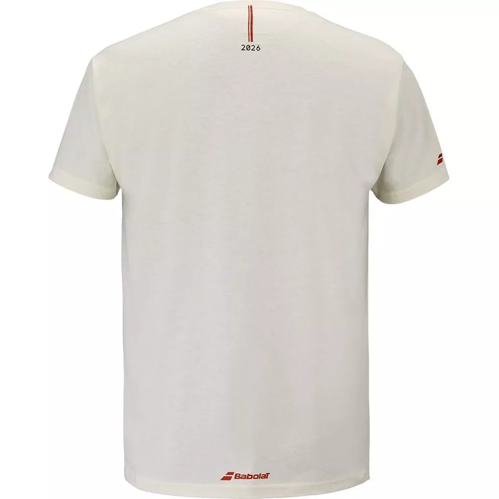 T-Shirt Babolat Exercise Message Crème