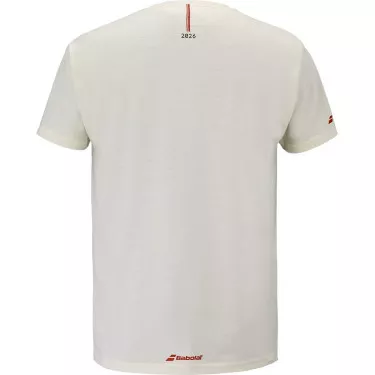 T-Shirt Babolat Exercise Message Crème