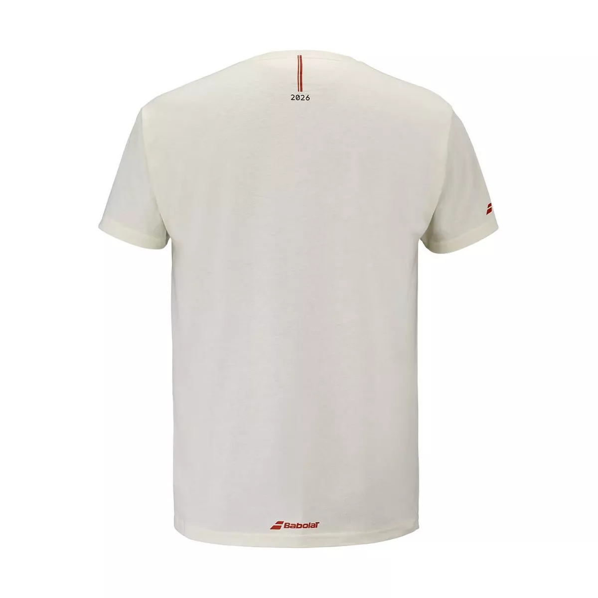 T-Shirt Babolat Exercise Message Crème