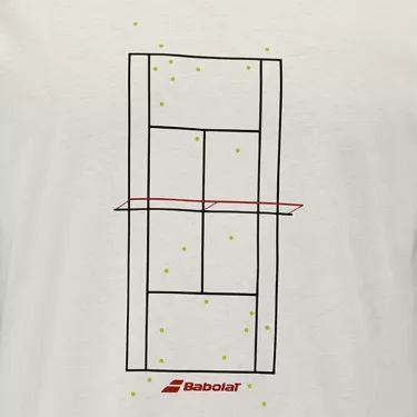T-Shirt Babolat Exercise Message Crème