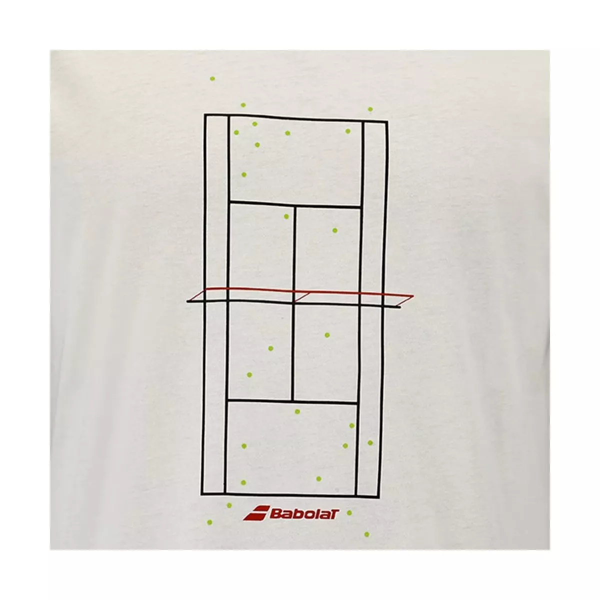 T-Shirt Babolat Exercise Message Crème